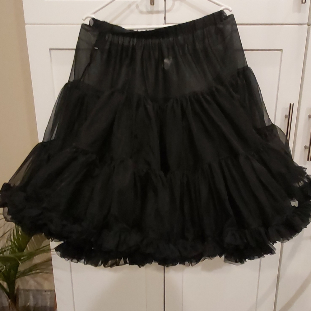 Black crinoline skirt